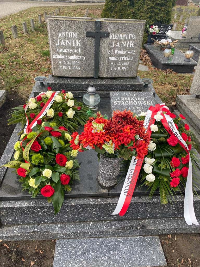 Grób Antoniego Janika - założyciela pierwszego LZS w Polsce